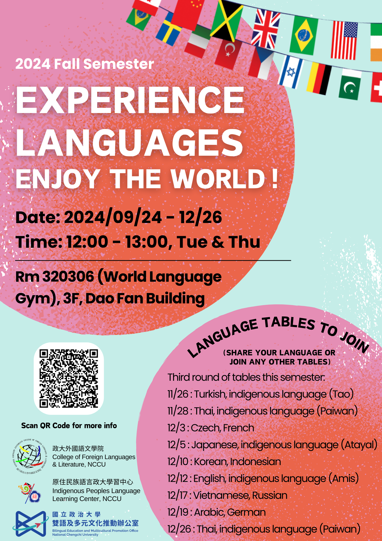 Sign-up Sheet for NCCU Language Tables